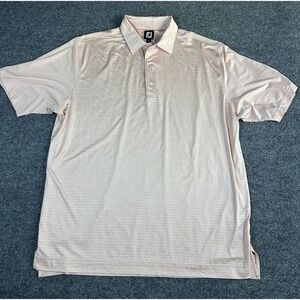 FootJoy Polo Shirt Mens 2XL Striped Golf Stretch Performance Casual Lightweight